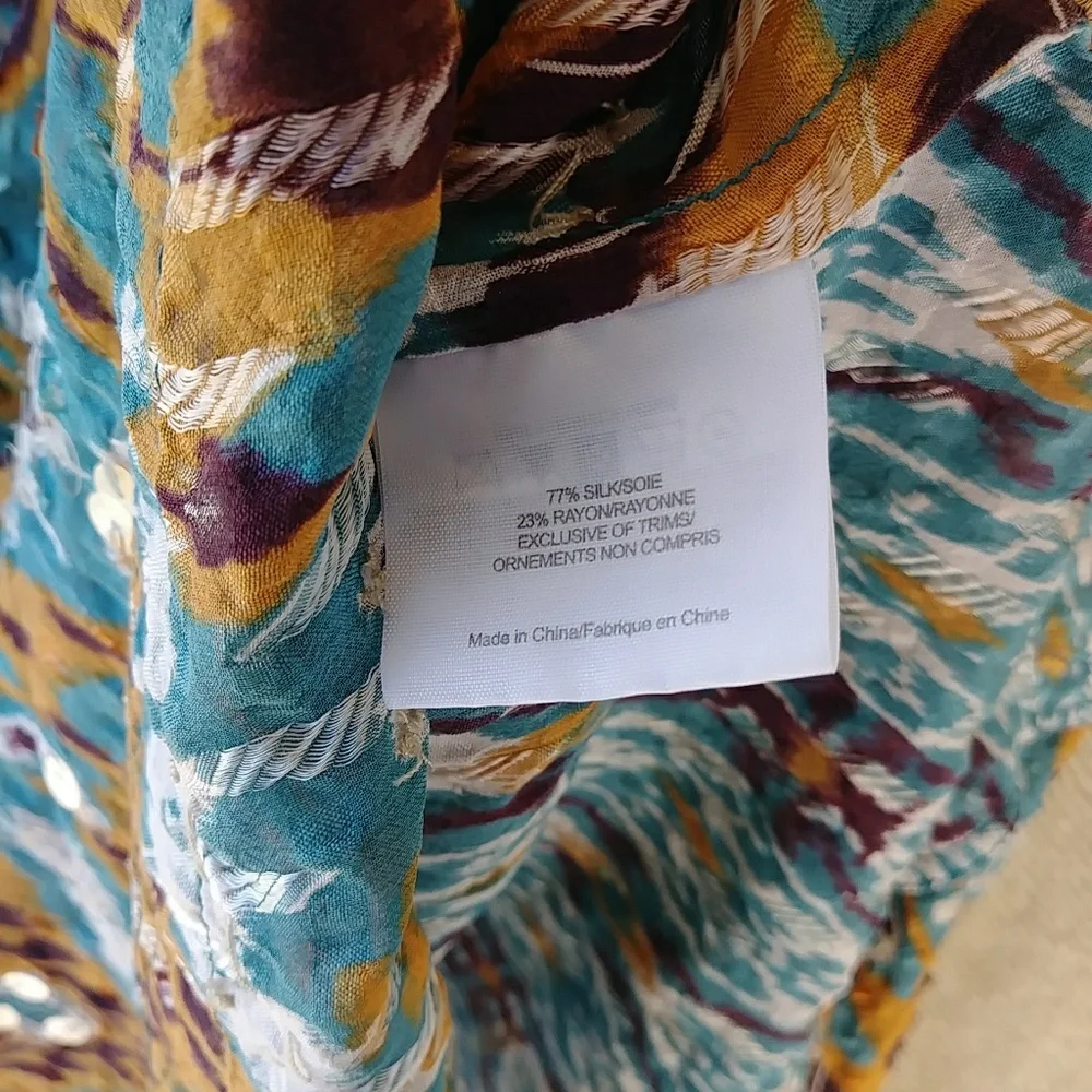 Tory Burch Multicolor Patterned Blouse - Picture 3 of 4